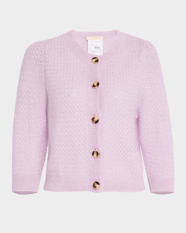 Open-Stitch Superkid Mohair Cardigan